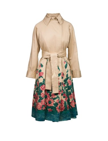 SS25 Trench con stampa "Pesco"