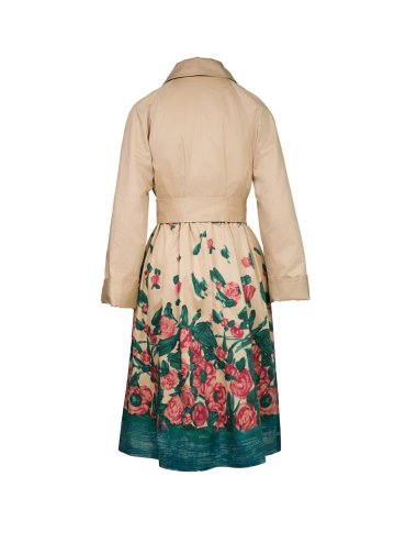 SS25 Trench con stampa "Pesco"