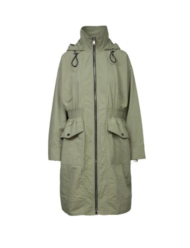 SS25 Parka con scritta logo ricamata