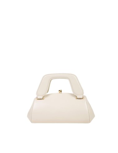 SS25 Kiss lock clutch con scritta logo "Polly"