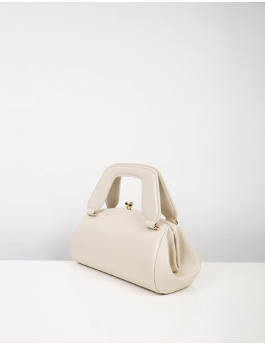 SS25 Kiss lock clutch con scritta logo "Polly"