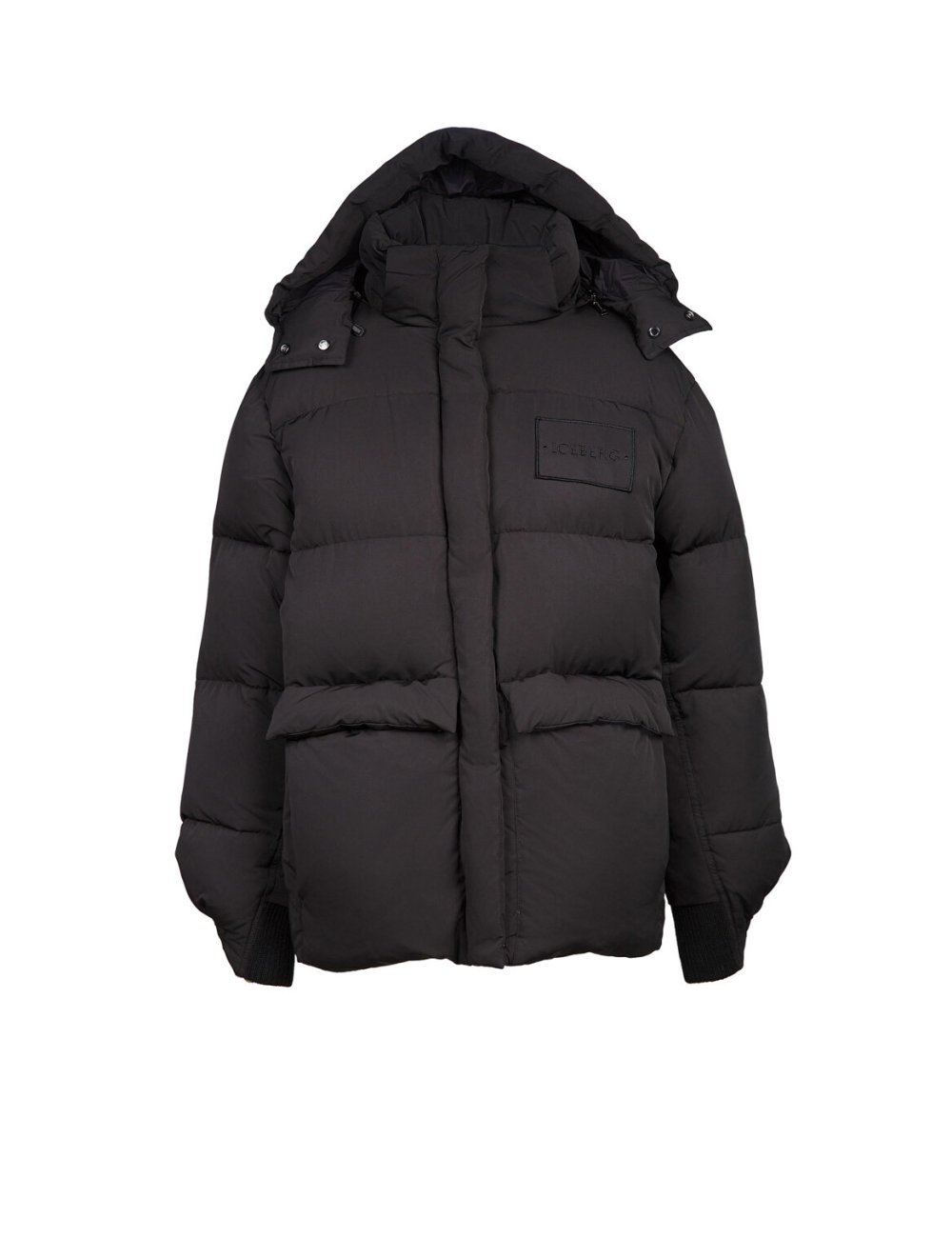 FW25-26 Piumino midi con scritta logo