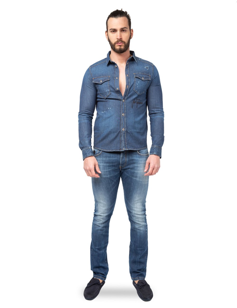 SS21 Camicia in denim "Tenrose" SS21 Camicia in denim "Tenrose"