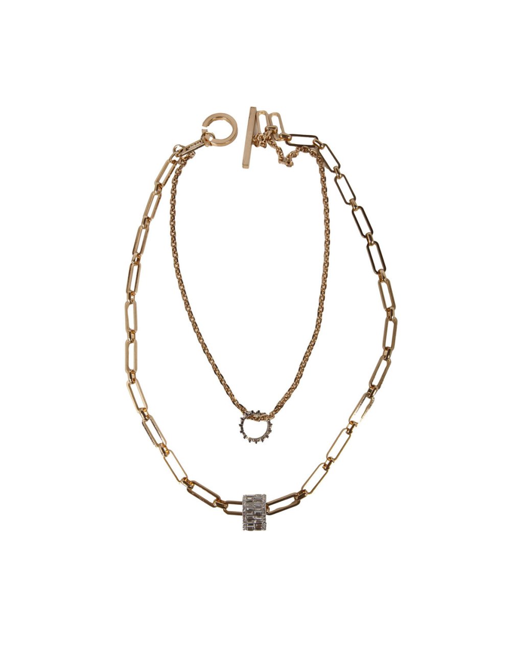 FW25-26 Collana doppia con cristalli "Taranto"
