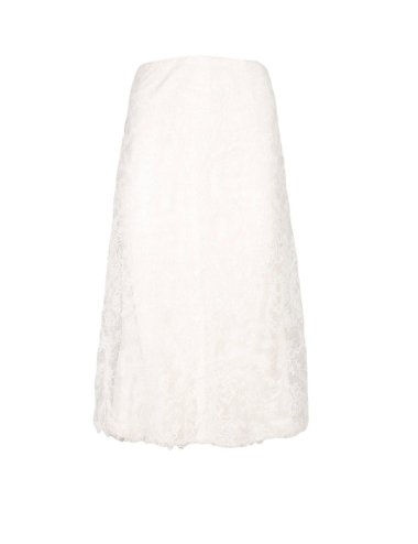 FW25-26 Gonna midi con pizzo