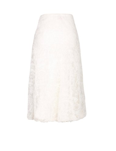 FW25-26 Gonna midi con pizzo