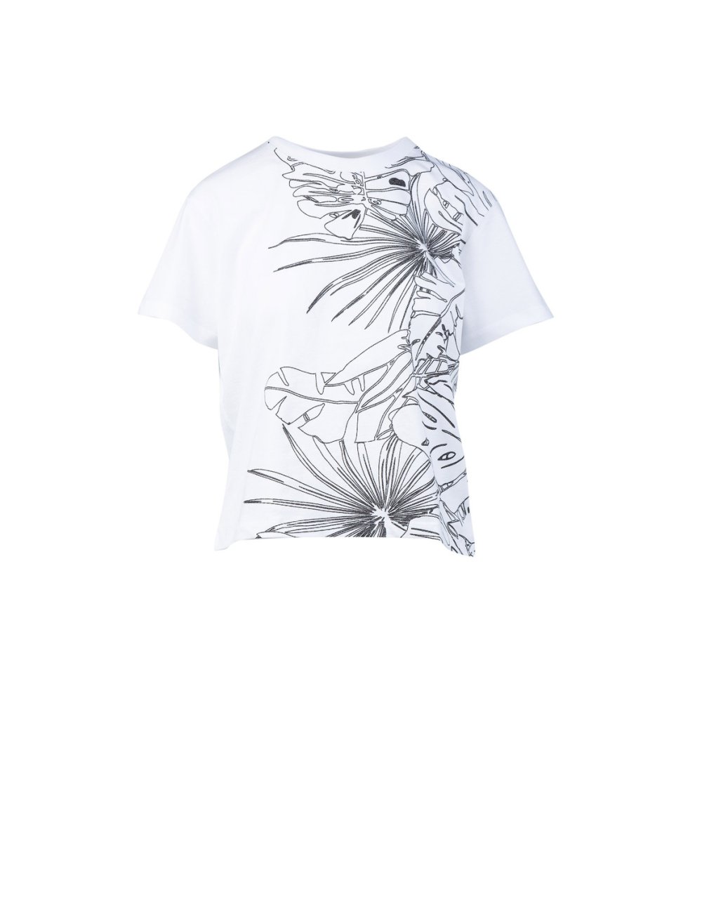 SS22 T-shirt con stampa floreale "Geo"