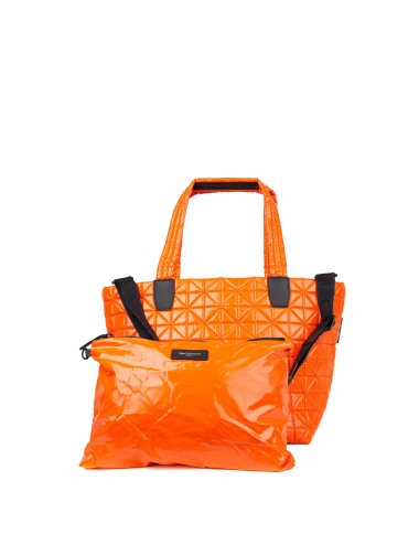 SS22 Tote bag con trama decorata "Vee medium"