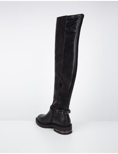 FW22-23 Knee-high boot con cinturino "Gabrielle"
