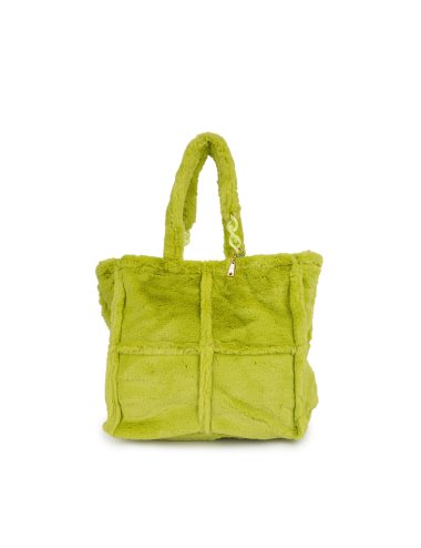 FW22-23 Tote bag in eco-pelliccia con catena "Alba"