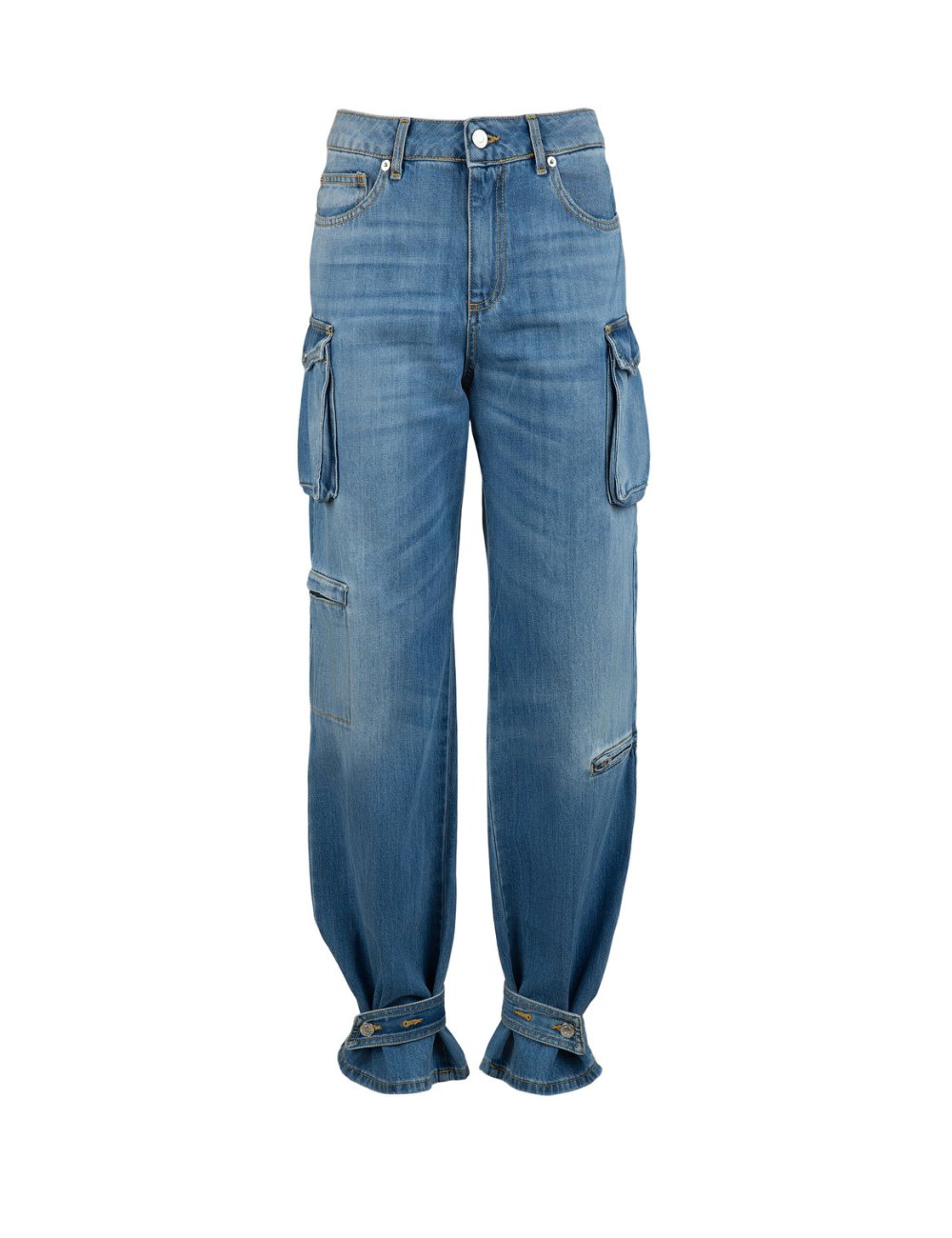 FW23-24 Jeans "Cargo" tinta unita