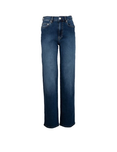 FW23-24 Jeans "Straight" con logo ricamato
