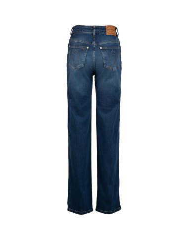 FW23-24 Jeans "Straight" con logo ricamato
