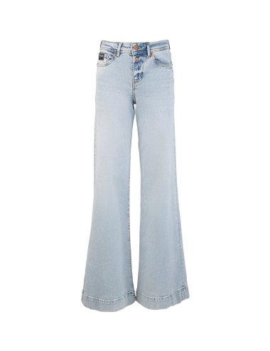 FW23-24 Jeans "Flare" con scritta logo ricamata