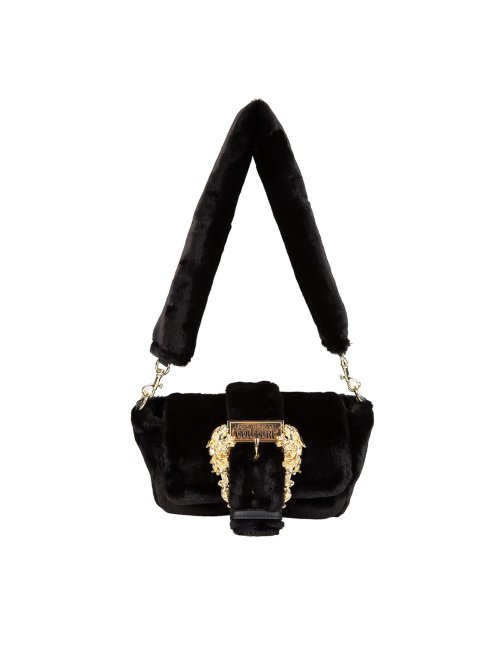 FW23-24 Shoulder bag con filato peloso e fibbia