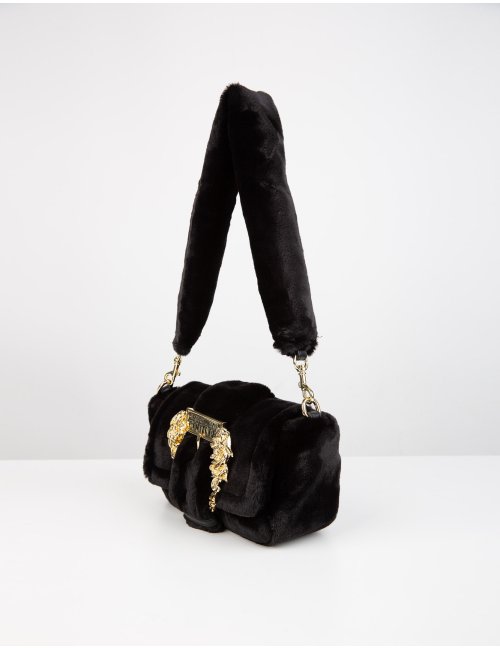 FW23-24 Shoulder bag con filato peloso e fibbia