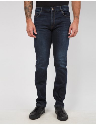 FW21 Jeans con logo ricamato